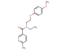 N-ethyl-N-[2-(4-methoxyphenoxy)ethyl]-6-methylnicotinamide