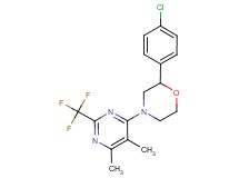 2-(4-chlorophenyl)-4-[5,6-dimethyl-2-(trifluoromethyl)pyrimidin-4-yl]morpholine