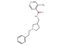 3-methyl-N-{[1-(2-phenylethyl)pyrrolidin-3-yl]methyl}isonicotinamide