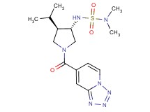 N'-[(3S*,4R*)-4-isopropyl-1-(tetrazolo[1,5-a]pyridin-7-ylcarbonyl)pyrrolidin-3-yl]-N,N-dimethylsulfamide