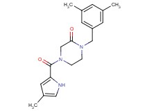 1-(3,5-dimethylbenzyl)-4-[(4-methyl-1H-pyrrol-2-yl)carbonyl]-2-piperazinone