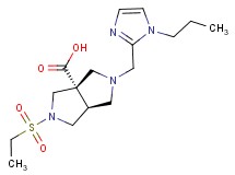 (3aS*,6aS*)-2-(ethylsulfonyl)-5-[(1-propyl-1H-imidazol-2-yl)methyl]hexahydropyrrolo[3,4-c]pyrrole-3a(1H)-carboxylic acid
