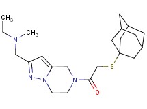 ({5-[(1-adamantylthio)acetyl]-4,5,6,7-tetrahydropyrazolo[1,5-a]pyrazin-2-yl}methyl)ethyl(methyl)amine