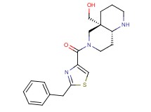 [(4aS*,8aR*)-6-[(2-benzyl-1,3-thiazol-4-yl)carbonyl]octahydro-1,6-naphthyridin-4a(2H)-yl]methanol