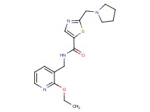 N-[(2-ethoxypyridin-3-yl)methyl]-2-(pyrrolidin-1-ylmethyl)-1,3-thiazole-5-carboxamide