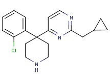 4-[4-(2-chlorophenyl)-4-piperidinyl]-2-(cyclopropylmethyl)pyrimidine hydrochloride