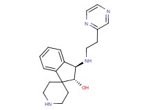 (2R*,3R*)-3-{[2-(2-pyrazinyl)ethyl]amino}-2,3-dihydrospiro[indene-1,4'-piperidin]-2-ol