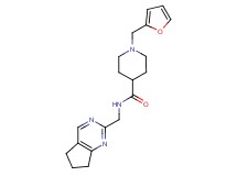 N-(6,7-dihydro-5H-cyclopenta[d]pyrimidin-2-ylmethyl)-1-(2-furylmethyl)-4-piperidinecarboxamide