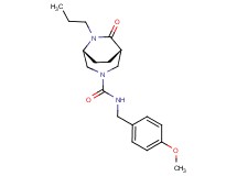 (1S*,5R*)-N-(4-methoxybenzyl)-7-oxo-6-propyl-3,6-diazabicyclo[3.2.2]nonane-3-carboxamide