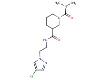 N~3~-[2-(4-chloro-1H-pyrazol-1-yl)ethyl]-N~1~,N~1~-dimethyl-1,3-piperidinedicarboxamide