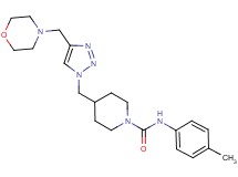 N-(4-methylphenyl)-4-{[4-(4-morpholinylmethyl)-1H-1,2,3-triazol-1-yl]methyl}-1-piperidinecarboxamide trifluoroacetate