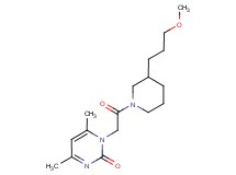 1-{2-[3-(3-methoxypropyl)-1-piperidinyl]-2-oxoethyl}-4,6-dimethyl-2(1H)-pyrimidinone