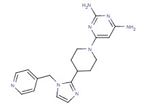 6-{4-[1-(4-pyridinylmethyl)-1H-imidazol-2-yl]-1-piperidinyl}-2,4-pyrimidinediamine