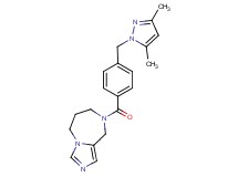 8-{4-[(3,5-dimethyl-1H-pyrazol-1-yl)methyl]benzoyl}-6,7,8,9-tetrahydro-5H-imidazo[1,5-a][1,4]diazepine