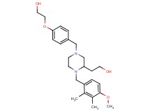 2-[4-[4-(2-hydroxyethoxy)benzyl]-1-(4-methoxy-2,3-dimethylbenzyl)-2-piperazinyl]ethanol