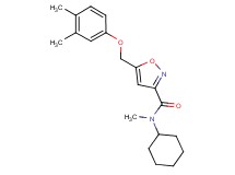 N-cyclohexyl-5-[(3,4-dimethylphenoxy)methyl]-N-methyl-3-isoxazolecarboxamide