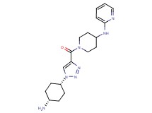 N-(1-{[1-(cis-4-aminocyclohexyl)-1H-1,2,3-triazol-4-yl]carbonyl}piperidin-4-yl)pyridin-2-amine