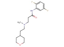 N-(2,5-difluorophenyl)-3-{methyl[2-(tetrahydro-2H-pyran-4-yl)ethyl]amino}propanamide