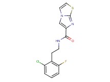 N-[2-(2-chloro-6-fluorophenyl)ethyl]imidazo[2,1-b][1,3]thiazole-6-carboxamide