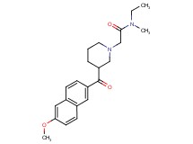 N-ethyl-2-[3-(6-methoxy-2-naphthoyl)piperidin-1-yl]-N-methylacetamide