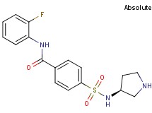 N-(2-fluorophenyl)-4-{[(3S)-3-pyrrolidinylamino]sulfonyl}benzamide hydrochloride