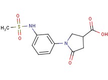 1-{3-[(methylsulfonyl)amino]phenyl}-5-oxopyrrolidine-3-carboxylic acid