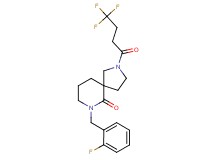 7-(2-fluorobenzyl)-2-(4,4,4-trifluorobutanoyl)-2,7-diazaspiro[4.5]decan-6-one