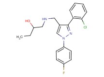 1-({[3-(2-chlorophenyl)-1-(4-fluorophenyl)-1H-pyrazol-4-yl]methyl}amino)-2-butanol