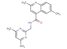 N-[(4,6-dimethyl-2-pyrimidinyl)methyl]-2,6-dimethyl-4-quinolinecarboxamide