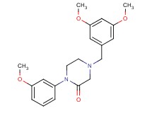 4-(3,5-dimethoxybenzyl)-1-(3-methoxyphenyl)-2-piperazinone