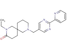 2-ethyl-8-[(2-pyridin-2-ylpyrimidin-5-yl)methyl]-2,8-diazaspiro[5.5]undecan-3-one