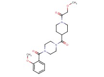 1-{[1-(methoxyacetyl)-4-piperidinyl]carbonyl}-4-(2-methoxybenzoyl)piperazine
