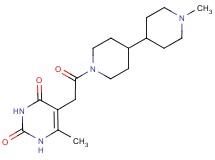 6-methyl-5-[2-(1'-methyl-4,4'-bipiperidin-1-yl)-2-oxoethyl]-2,4(1H,3H)-pyrimidinedione