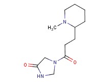 1-[3-(1-methylpiperidin-2-yl)propanoyl]imidazolidin-4-one