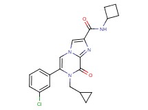 6-(3-chlorophenyl)-N-cyclobutyl-7-(cyclopropylmethyl)-8-oxo-7,8-dihydroimidazo[1,2-a]pyrazine-2-carboxamide