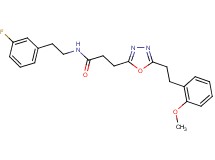 N-[2-(3-fluorophenyl)ethyl]-3-{5-[2-(2-methoxyphenyl)ethyl]-1,3,4-oxadiazol-2-yl}propanamide
