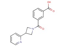 3-[(3-pyridin-2-ylazetidin-1-yl)carbonyl]benzoic acid
