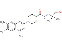 N-(3-hydroxy-2,2-dimethylpropyl)-1-(4,6,7-trimethyl-2-quinazolinyl)-4-piperidinecarboxamide