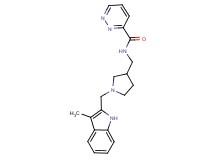 N-({1-[(3-methyl-1H-indol-2-yl)methyl]pyrrolidin-3-yl}methyl)pyridazine-3-carboxamide