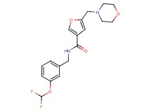 N-[3-(difluoromethoxy)benzyl]-5-(morpholin-4-ylmethyl)-3-furamide