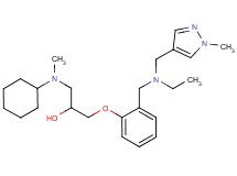 1-[cyclohexyl(methyl)amino]-3-[2-({ethyl[(1-methyl-1H-pyrazol-4-yl)methyl]amino}methyl)phenoxy]-2-propanol