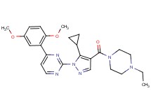2-{5-cyclopropyl-4-[(4-ethyl-1-piperazinyl)carbonyl]-1H-pyrazol-1-yl}-4-(2,5-dimethoxyphenyl)pyrimidine