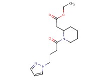 ethyl {1-[4-(1H-pyrazol-1-yl)butanoyl]-2-piperidinyl}acetate