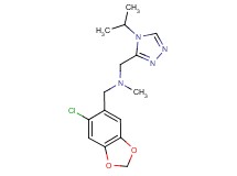 1-(6-chloro-1,3-benzodioxol-5-yl)-N-[(4-isopropyl-4H-1,2,4-triazol-3-yl)methyl]-N-methylmethanamine