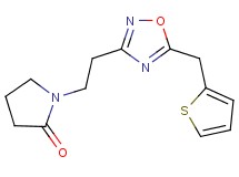 1-{2-[5-(2-thienylmethyl)-1,2,4-oxadiazol-3-yl]ethyl}-2-pyrrolidinone