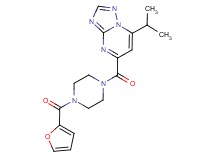 5-{[4-(2-furoyl)piperazin-1-yl]carbonyl}-7-isopropyl[1,2,4]triazolo[1,5-a]pyrimidine