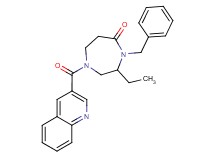 4-benzyl-3-ethyl-1-(quinolin-3-ylcarbonyl)-1,4-diazepan-5-one