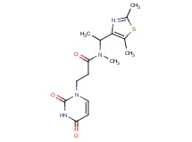N-[1-(2,5-dimethyl-1,3-thiazol-4-yl)ethyl]-3-(2,4-dioxo-3,4-dihydro-1(2H)-pyrimidinyl)-N-methylpropanamide