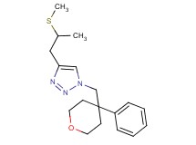 4-[2-(methylthio)propyl]-1-[(4-phenyltetrahydro-2H-pyran-4-yl)methyl]-1H-1,2,3-triazole