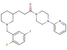1-{3-[1-(2,5-difluorobenzyl)-3-piperidinyl]propanoyl}-4-(2-pyridinyl)piperazine